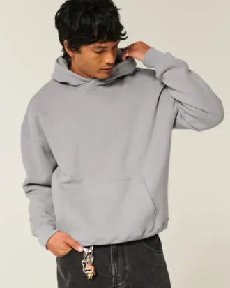 Sudadera con capucha cuadrada