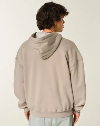 Sudadera con capucha, forro térmico y cremallera