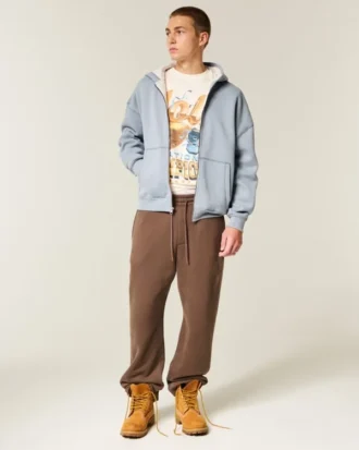 Sudadera con capucha, forro térmico y cremallera Sudadera con capucha, forro térmico y cremallera