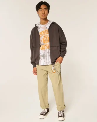 Sudadera con capucha, forro térmico y cremallera
