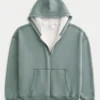 Sudadera con capucha, forro térmico y cremallera Sudadera con capucha, forro térmico y cremallera