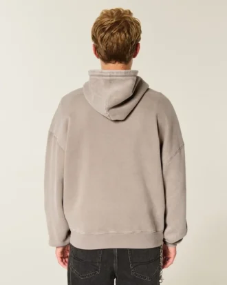 Sudadera con capucha holgada y estampado de araña