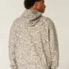 Sudadera con capucha holgada y estampado de leopardo Sudadera con capucha holgada y estampado de leopardo