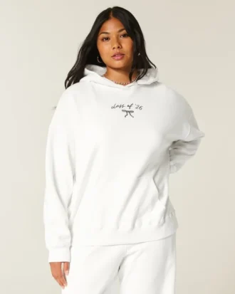 Sudadera con capucha oversize con gráfico «Class of ’26»