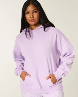 Sudadera con capucha oversize y forro de camuflaje