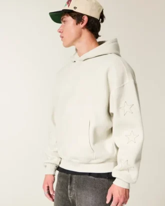 Sudadera con capucha y apliques Baggy Cinch Star