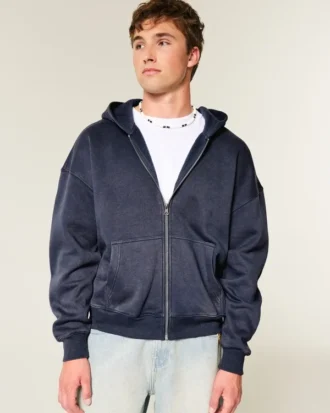 Sudadera con capucha y cremallera