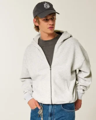 Sudadera con capucha y cremallera