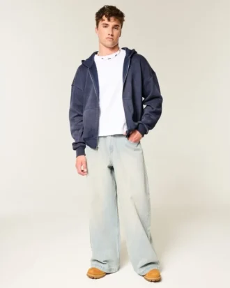 Sudadera con capucha y cremallera