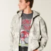 Sudadera con capucha y cremallera Boxy Camo Sudadera con capucha y cremallera Boxy Camo