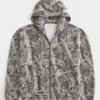 Sudadera con capucha y cremallera Boxy Camo Sudadera con capucha y cremallera Boxy Camo