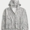 Sudadera con capucha y cremallera Boxy Camo Sudadera con capucha y cremallera Boxy Camo