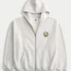 Sudadera con capucha y cremallera Boxy Club América Las Águilas Graphic Sudadera con capucha y cremallera Boxy Club América Las Águilas Graphic