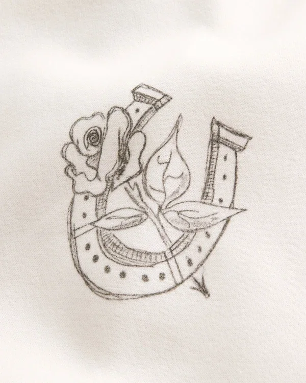 Sudadera con capucha y cremallera con estampado de Los Ángeles y corte recto Sudadera con capucha y cremallera con estampado de Los Ángeles y corte recto