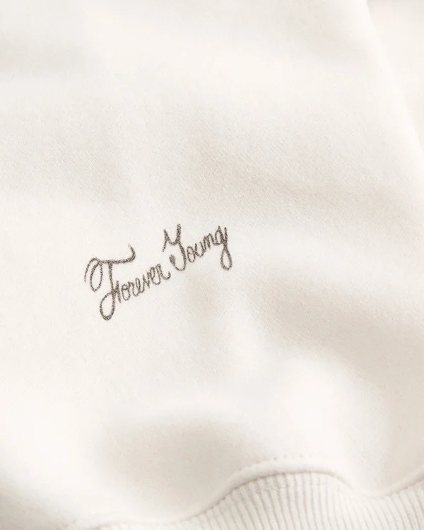 Sudadera con capucha y cremallera con estampado de Los Ángeles y corte recto Sudadera con capucha y cremallera con estampado de Los Ángeles y corte recto