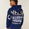 Sudadera con capucha y cremallera con gráfico del Chelsea Football Club Sudadera con capucha y cremallera con gráfico del Chelsea Football Club