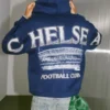 Sudadera con capucha y cremallera con gráfico del Chelsea Football Club Sudadera con capucha y cremallera con gráfico del Chelsea Football Club