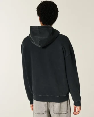 Sudadera con capucha y cremallera cuadrada con gráfico de araña Sudadera con capucha y cremallera cuadrada con gráfico de araña