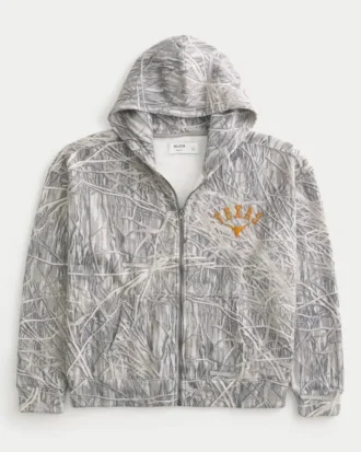 Sudadera con capucha y cremallera de la Universidad de Texas en Austin Longhorns