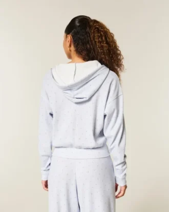 Sudadera con capucha y cremallera Gilly Hicks Relaxed Waffle Sudadera con capucha y cremallera Gilly Hicks Relaxed Waffle