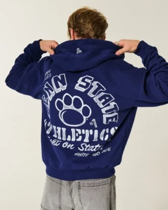 sudadera con capucha y cremallera recta con grfico de los nittany lions de la universidad estatal de pensilvania 2 330x413 - Sudadera con capucha y cremallera recta con gr&aacute;fico de los Nittany Lions de la Universidad Estatal de Pensilvania