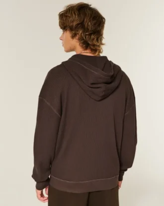 Sudadera con capucha y cremallera térmica