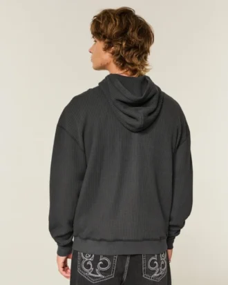 Sudadera con capucha y cremallera térmica