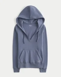 Sudadera con capucha y cuello en V