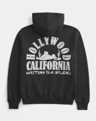Sudadera con capucha y estampado Boxy Hollywood Sudadera con capucha y estampado Boxy Hollywood