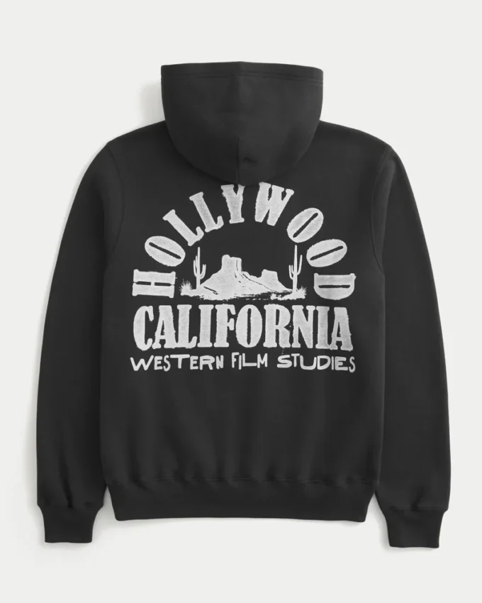 Sudadera con capucha y estampado Boxy Hollywood Sudadera con capucha y estampado Boxy Hollywood