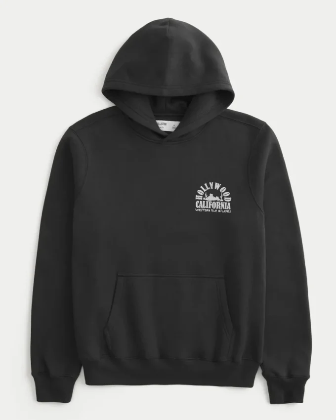 Sudadera con capucha y estampado Boxy Hollywood Sudadera con capucha y estampado Boxy Hollywood