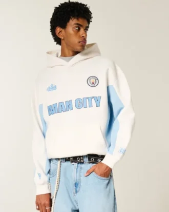 Sudadera con capucha y estampado Boxy Manchester City F.C. Sudadera con capucha y estampado Boxy Manchester City F.C.