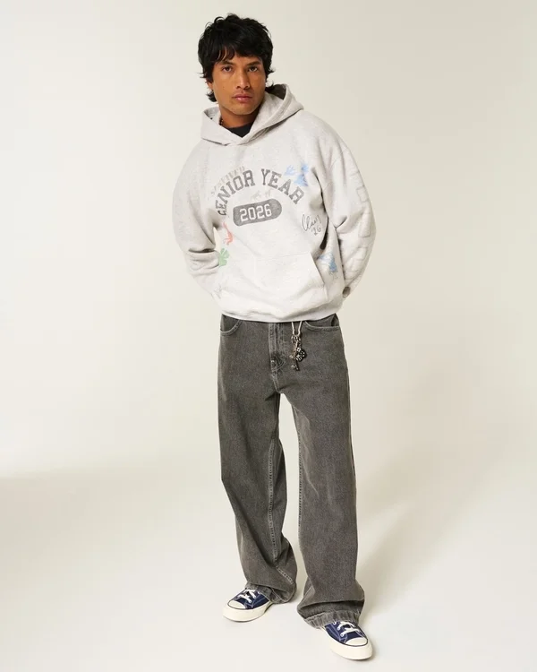 Sudadera con capucha y estampado «Boxy Senior Year 2026» Sudadera con capucha y estampado «Boxy Senior Year 2026»