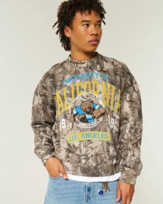 Sudadera con capucha y estampado de camuflaje UCLA Bruins