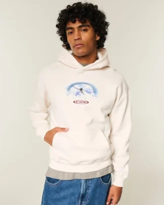 Sudadera con capucha y estampado de esquí St. Anton