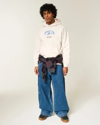 Sudadera con capucha y estampado de esquí St. Anton