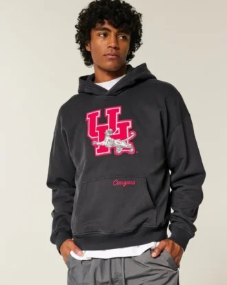 Sudadera con capucha y estampado de la Universidad de Houston Cougars Sudadera con capucha y estampado de la Universidad de Houston Cougars