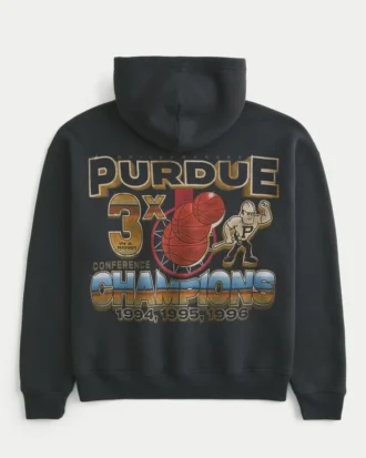 Sudadera con capucha y estampado de la Universidad de Purdue
