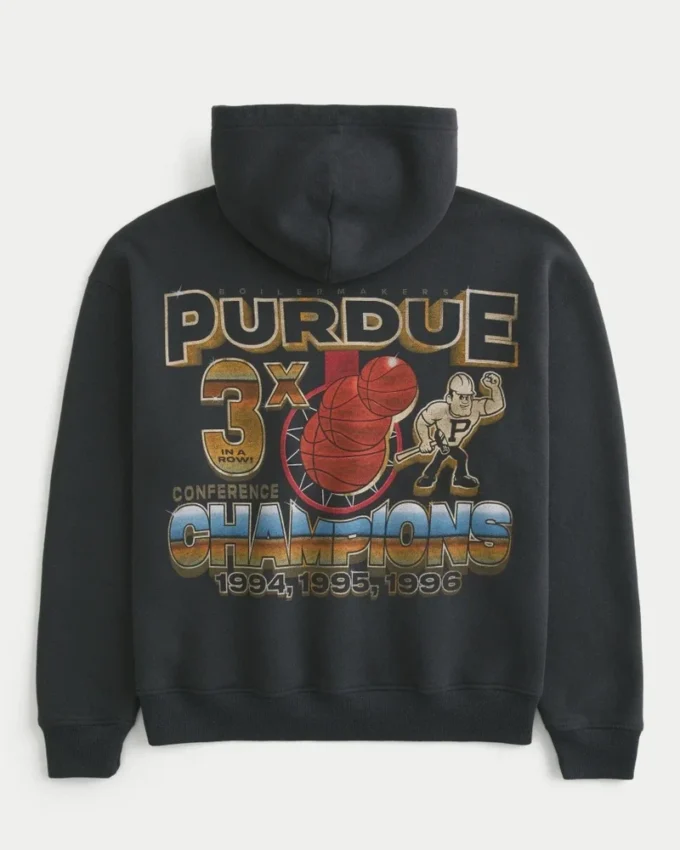 Sudadera con capucha y estampado de la Universidad de Purdue Sudadera con capucha y estampado de la Universidad de Purdue