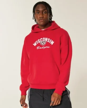 Sudadera con capucha y estampado de los Badgers de la Universidad de Wisconsin
