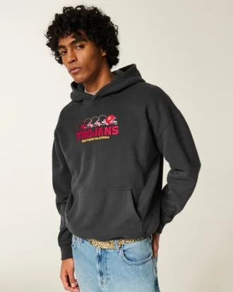 Sudadera con capucha y estampado de los Trojans de la Universidad del Sur de California Sudadera con capucha y estampado de los Trojans de la Universidad del Sur de California