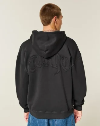 Sudadera con capucha y estampado Tokyo con cremallera