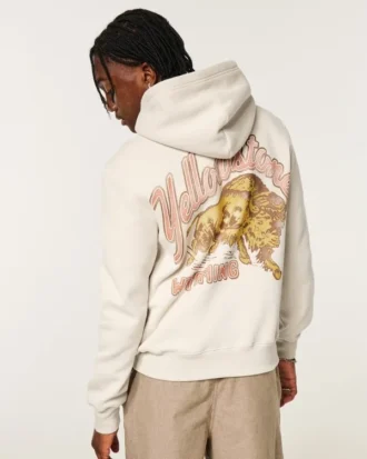 Sudadera con capucha y estampado Yellowstone