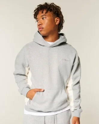 Sudadera con capucha y logo cuadrado Sudadera con capucha y logo cuadrado