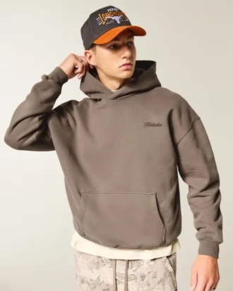 Sudadera con capucha y logo cuadrado Sudadera con capucha y logo cuadrado