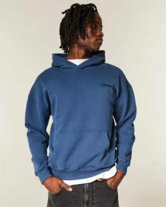 Sudadera con capucha y logo cuadrado Sudadera con capucha y logo cuadrado