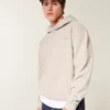 Sudadera con capucha y logo cuadrado Sudadera con capucha y logo cuadrado