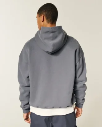 Sudadera con capucha y logo cuadrado Sudadera con capucha y logo cuadrado
