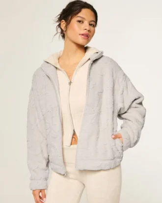 Sudadera con cremallera Sherpa de Gilly Hicks