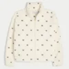 Sudadera con cremallera y bordado Sherpa de Gilly Hicks